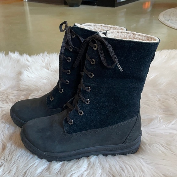 Timberland Anti-Fatigue Sherpa Lined Lace Up Boots, 7 - Picture 3 of 16